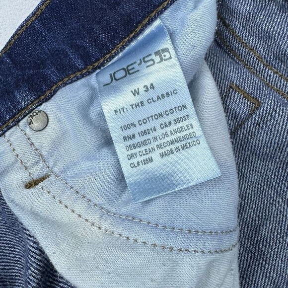 Joes Jeans Mens 34x29 ‎ Blue Thrashed Distressed Straight Leg Grunge Streetwear - Picture 9 of 16